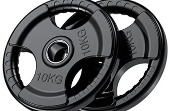 PhysKcal 2 x 10 kg Olympische Hantelscheiben mit Ø50 mm Bohrung