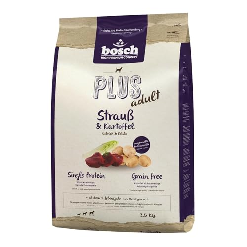 Bosch HPC Plus Adult Hundefutter trocken, Strauß & Kartoffel 2,5 kg