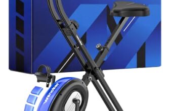 WENOKER Heimtrainer Fahrrad klappbar, Fitness Bike, 16 Stufen, bis 160 kg