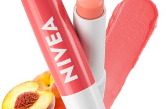 NIVEA Peach Shine Pflegende Lippenstift, 4,8g