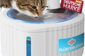 Miaura® Katzenbrunnen kabellos und super leise – Trinkbrunnen für Katze 2.8L Kapazität – Katzen Trinkbrunnen mit Bewegungsmelder – Katzentrinkbrunnen mit exzellenter Akkulaufzeit – Cat Fountain