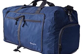 ehsbuy 60L Reisetasche Groß Faltbare Sporttasche Herren Damen mit Schuhfach Taschen Wasserdicht Saunatasche Travel Bag für Sports Urlaub Gym Übernachtung