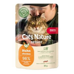 MERA Cats Nature Huhn Senior 12x85g Katzenfutter nass ohne Getreide