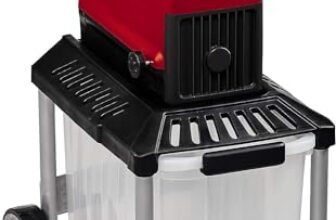 Einhell Elektro-Leisehäcksler GC-RS 60 CB (2800 W, max. 45 mm Aststärke, Schneidwalze, große Trichteröffnung, Drehrichtungsumschalter, transparente 60 L Fangbox, integrierter Sicherheitsschalter)