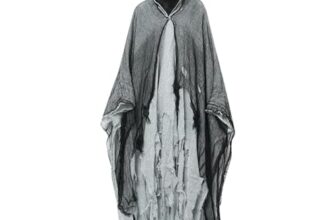 halloween kostüm damen herren gruselig helloween sensenmann umhang paare erwachsene horror geist halloweenkostüm partnerlook ausgefallene grim reaper partnerkostüm mit kapuze geisterkostüm coole,Grau