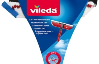 Vileda Profi Fensterwischer 2in1, Fensterabzieher und Einwascher