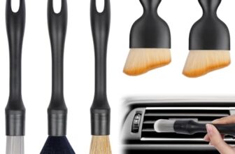 URAQT Auto Detailingbürste, 5 Stück Autoinnenraum Reinigungsbürsten Set mit Weichen, Detailreinigungsbürste, Reinigungsbürste, Staubentfernungsbürste, geeignet für Autos, Staub und Büroräume
