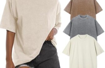 Oversized Tshirt for Damen Rundhals Kurzärmeliges Tops Casual Lockere Basic Sommer Tee Shirts Bluse