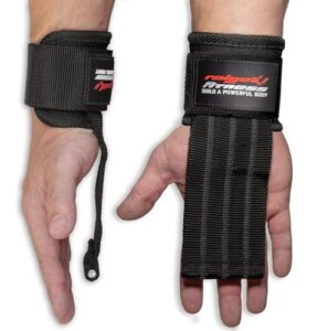 Fast Grip Zughilfen Krafttraining (+Trainingspläne) Profi Schnellverschluss mit Metall-Bolzen für Powerlifting, Crossfit & Fitness – lifting straps für Frauen und Männer (Schwarz)