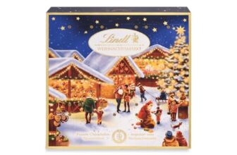 Lindt Schokolade | Mini-Tisch-Adventskalender 2026 Weihnachtsmarkt, 115g