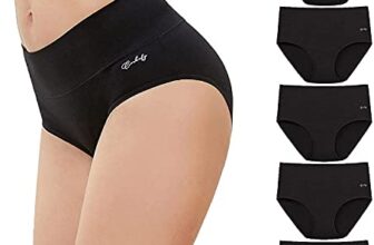 anqier Unterhosen Damen, 5er Pack Stretch Baumwolle Hohe Taille Slips Damen Atmungsaktiv Panties Weich Frauen Unterwäsche