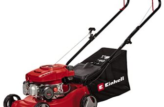 Einhell Benzin-Rasenmäher GC-PM 40/2 (2 kW, 1 Zylinder, 4-Takt-Motor, Hubraum 132 cm³, 45 L Fangsack mit Füllstandsanzeige, Schnittbreite 40 cm, empfohlen bis 800 m²)