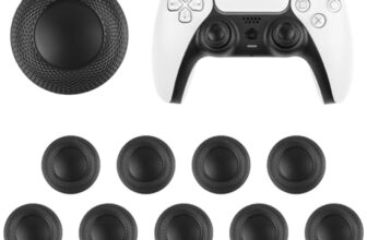 AYESY Joystick Kappen für PS4 PS5 Controller, 10 Stück Verschleißfeste Analogstick Ersatzkappen, Rutschfestes Laserstrukturiertes Griffdesign