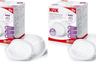 NUK High Performance Disposable Breast Pads, Nursing Pads for Breastfeeding, 30 Count (Packung mit 2)