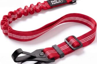 PETS PERFECT Anschnallgurt Hund Auto, verstellbar, 58–75 cm, Rot