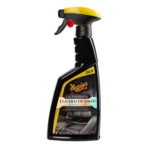 Meguiar’s Lederpflege Auto – Leder Reinigung, Schutz & Glanz – Autositz Reiniger – Ultimate Leather Detailer G201316EU, 473ml