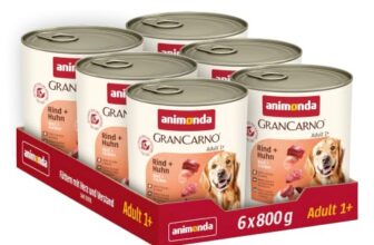 animonda GranCarno Adult Hunde Nassfutter mit Rind+Huhn (6×800 g)
