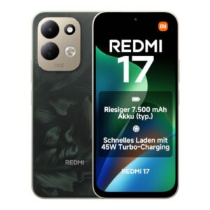 Xiaomi REDMI 17, Smartphone 4+256 GB, Grün, 7500mAh Akku, 45W Laden