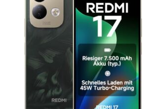 Xiaomi REDMI 17, Smartphone 4+256 GB, Grün, 7500mAh Akku, 45W Laden