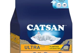 Catsan Ultra Plus Katzenstreu für Katzen, 10 Liter (1 Beutel) – Klumpstreu aus Naturton