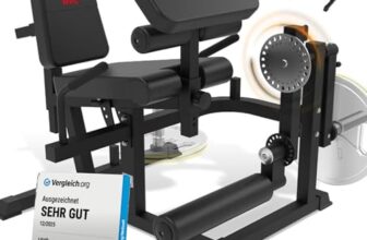 HVO Beinbeuger Beinstrecker Gerät Maschine: Beintrainer Bein trainingsgerät Muskelaufbau für zuhause Bizeps Preacher Curl Leg Curl Machine Extension Schwarz