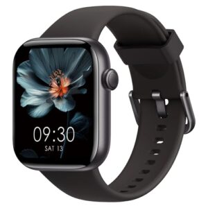 AcclaFit Smartwatch Damen Herren, 1,85″ HD Touch Fitnessuhr mit Telefonfunktion, 140+Sportmodi Smart Watch Fitness Tracker mit Pulsmesser Schlafmonitor Schrittzähler,IP68 Fitnessuhr für iOS Schwarz