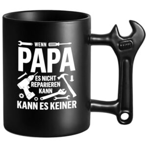 Papa Tasse mit Schraubenschlüssel Griff, Geburtstagsgeschenk für Papa