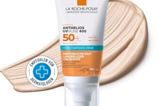 La Roche-Posay Anthelios Hydratisierende Getönte BB-Creme UVMune 400 LSF 50+, Minimalistische, feuchtigkeitsspendende Formel mit sehr hohem UV-Schutz, Wasser- und schweißresistent, 250 ml