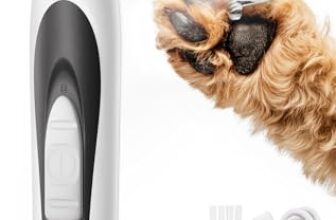 oneisall Pfotentrimmer für Hunde Katze mit LED-Licht, Hundepfoten trimmer