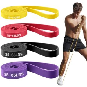 Vleox Fitnessbänder Widerstandsbänder mit 4 Stufen, Resistance Bands
