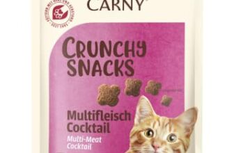 animonda Carny Crunchy Snacks, Katzen Leckerli Multifleisch Cocktail (10 x 50g), knuspriger Premium Katzensnack für erwachsene Katzen mit viel Fleisch, ohne Getreide und Zucker