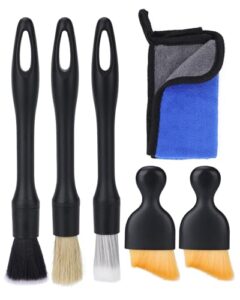 Acual Auto Detailing Pinsel, Auto Reinigungsset 6pc, Staubentfernungsbürste