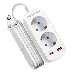 Reiseadapter Indien 2-Fach mit PD20W USB Schnellladung