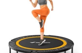 MERACH Trampolin Indoor 102cm/122cm, Faltbar Fitness Trampolin