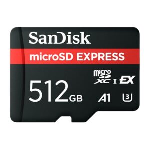 SANDISK 512GB microSD Express Karte – funktioniert mit Nintendo-Switch 2