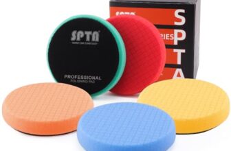 SPTA 5tlg 125mm Polierschwämme Wachs Schwämme Auto Polierpad Polieren Pad, Polierschaum Set für Exzenter Poliermaschine Schleifmaschine – Profiset