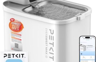 PETKIT Intelligenter Haustier Trinkbrunnen, 3L Edelstahl & BPA-frei,Leise 26dB mit Bewegungssensor, Lange Batterielebensdauer,Spülmaschinenfest,Flüsterleise Katzenbrunnen Hundetrinkbrunnen