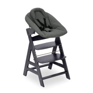 hauck Hochstuhl mit Neugeborenenaufsatz, Alpha Newborn Set PLUS Dark Grey