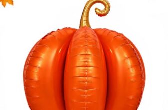Gleemix 3D Herbst Kürbis Deko Luftballon, 50×56 cm Herbst Deko Folienballon