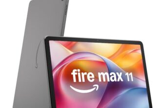 Amazon Fire Max 11-Tablet (Neueste Generation), unser bisher leistungsstärkstes Tablet, mit klarem 11-Zoll-Display, Octa-Core-Prozessor, 4 GB RAM, 14 Std. Akkulaufzeit, 128 GB, grau, ohne Werbung