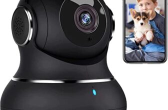 litokam Little elf Überwachungskamera, 2K Babyphone mit Kamera mit Bewegungserkennung, WLAN Kamera Überwachung Innen mit Nachtsicht, 360° Hundekamera mit APP 2-Wege-Audio, für SD &Cloud-Speicher
