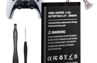 Akku für PS5 DualSense Edge, 3000mAh Hohe Kapazität Ersatzakku für Sony PlayStation 5 DualSense Edge CFI-ZCP1 Wireless Controller mit Werkzeugset
