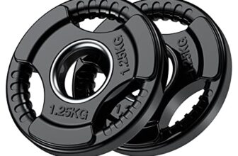 PhysKcal 2 x 1,25 kg Olympische Hantelscheiben mit Ø50 mm Bohrung