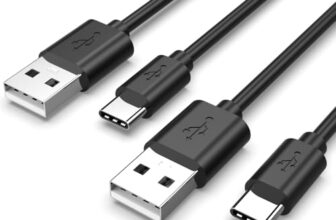 Superer 2Stück 3,0M USB C Ladekabel Passend für PS5 Controller Kabel für PC