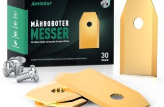 Amteker 30x Titan Messer Klingen, Mähroboter Messer Zubehör (3g – 0,75mm)