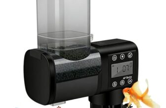 Futterautomat Für Aquarium, 500ML Automatischer Futterspender Fische, Futterautomat Aquarium Mit LCD Display Controller, Einstellbar Automat Fische Futterspender Für Aquariums Fischtank
