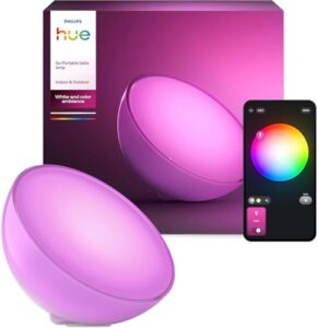 Philips Hue Go Accent Tragbare LED Tischleuchte, Weiß