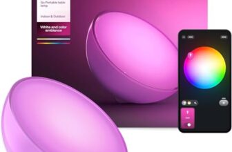 Philips Hue Go Accent Tragbare LED Tischleuchte, Weiß