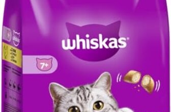 WHISKAS Beutel 7+ mit Huhn 1,9kg Katzenfutter, Trockenfutter