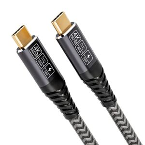 CAKOBLE USB C Kabel auf USB C 2M, USB 3.2 Gen2 Typ C ladekabel, 20 Gbps Datenübertragung, 100W 20V/5A Schnellladekabel,4K @@ 60Hz Videoübertragung für Laptop, Mobiltelefon, Monitor, Geräte